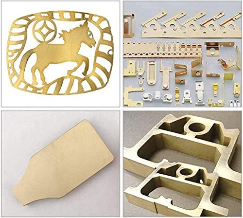 Меден лист YIWANGO фолио от меден лист Метал месинг идеален за архитектурни приложения, Медни листове от месингова плоча (размер: 1 мм)