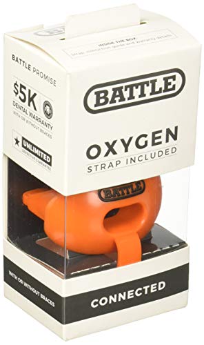 Защитна капа Battle Кислород за устни със свързващ каишка – устата охрана за футбол и спорт – Максимално кислород – Накрайника