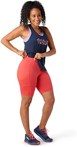 Дамски къси панталони Smartwool от мериносова вълна Active Biker с висока засаждане (Slim Fit)