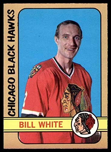 1972 О-Пи-Джи # 158 Бил Уайт Чикаго Блекхоукс (хокейна карта) в Ню Йорк Блекхоукс