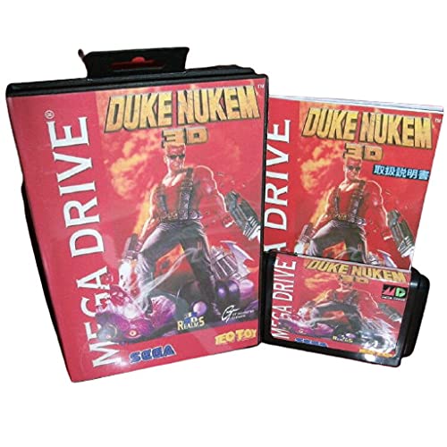 Aditi Duke Nukem 3D Япония Калъф с предавателна и ръководството за игралната конзола MD MegaDrive Genesis 16 бита MD