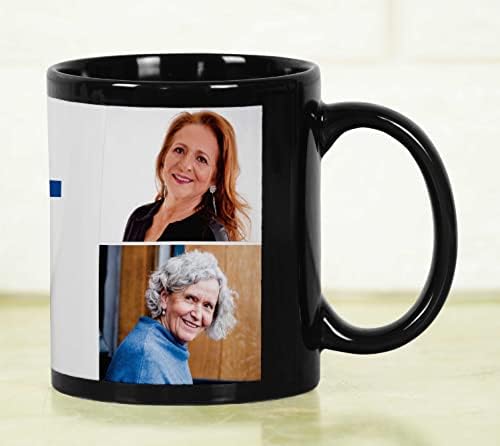 Кафеена Чаша с Персонализирани Фотоколлажем Printtoo Best Aunt Някога Custom Picture Керамична Чаша, Безопасни за съдомиялна