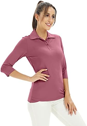 Дамска Риза за Голф с 3/4 ръкав, Ежедневни Блузи С V-образно деколте, Риза с къси ръкави За Спорт и Отдих, Обикновена