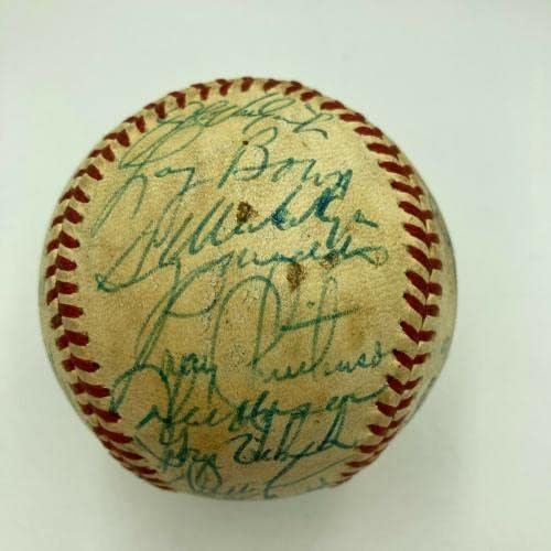 Екипът на Шампионската Световните серии 1980 Филаделфия Филис Подписа Бейзболен мач JSA - Бейзболни топки с автографи