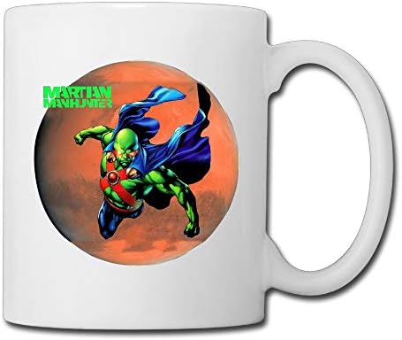 Керамични Кафеена Чаша Тегло 13,5 Грама - една Чаена Чаша Супергерой Джон Джоунс Martian manhunter, Подарък За мъже,