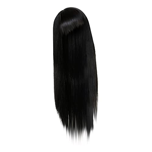 Перуки, дълги, без дантела предната перуки бесклеевые машинни перуки за черни жени с естествен цвят