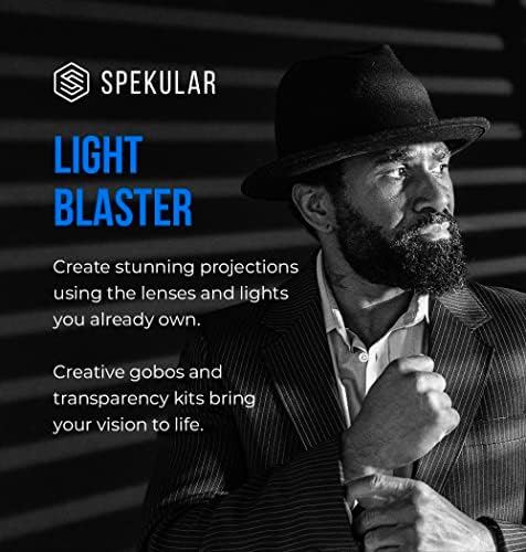Комплект за творчество Spekular Light Blaster | Оптична Проекционная система на базата на Snoot Strobe за осветление на снимки с помощта на храни гобо и Прозрачни филми