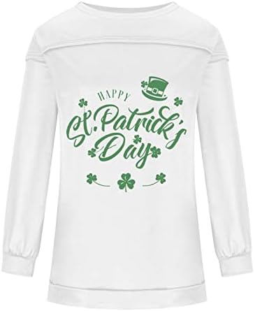 Ризата на Деня на Св. Патрик, Дамски Модни Дрехи за почивка С Принтом Букви, Блузи с Дълъг ръкав и кръгло Деколте, Универсални