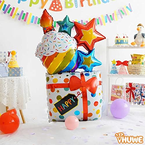 Балон честит рожден Ден, 3 бр 43-Инчов Въздушен балон с принтом честит рожден Ден, Дебели Голям Балон от майларовой фолио