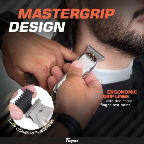 Безжична машинка за Подстригване Fagaci за фризьори Изключително фин Подстригване, за Подстригване с Т-образно деколте