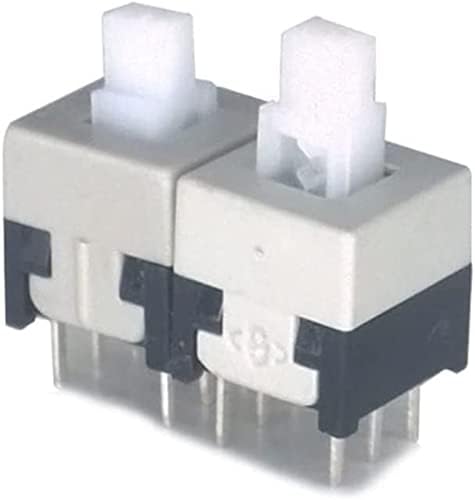 Микропереключатели 100 бр./лот 8,5*8,5 mm DIP 6 ПИНОВ 12V 0.5 A Бутон превключвател да се свържете директно с самосбросом Микро-прекъсвач (Цвят: OneColor, размер: 12V)