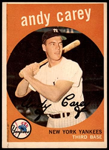 1959 Topps 45 Анди Кери Ню Йорк Янкис (Бейзболна картичка) БИВШ Янкис