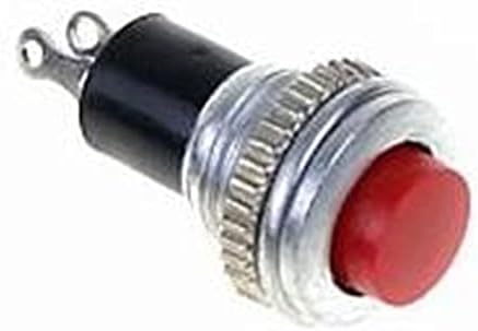 MAKEE 1 бр./DS-316 Миг премина 250 В 1A 10 мм Самоустанавливающийся бутон превключвател за изключване/включване (Цвят: червен)