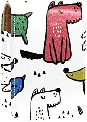 Нещо Червило С Огледало Сладък Куче Блясък За Устни, Червило Притежателя Калъф За Преносим Грим Чанта За Пътуване Организатор