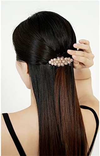 XJJZS Скоби Прическа Голяма Шнола за коса Дамски Картичка Лятна Прическа Майчин Скоба За коса през Пролетта скоба за коса (Цвят: E, размер: както е показано)