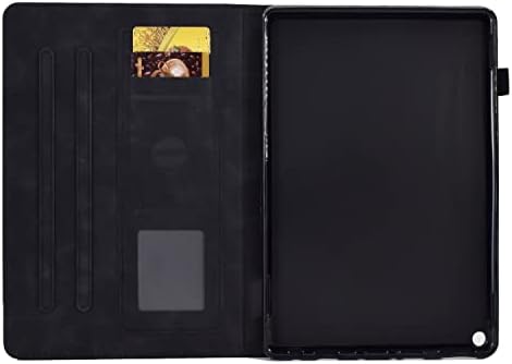 Сверхпрочный калъф, Съвместим с Kindle Fire HD8 8inch Case 2020 Г., Кожен калъф Премиум-клас, Тънка Сгъваема стойка, Калъф-за награда, Защитен калъф със слот за карта с памет / Защи?