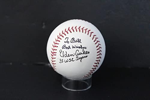 Подписан Элден Окер (35 WSC Тайгърс) Бейзболен Автограф Auto PSA/DNA AM48617 - Бейзболни топки с Автографи