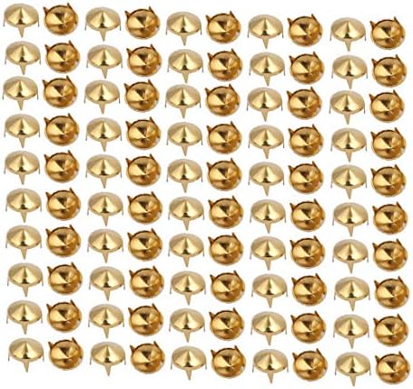 Нов Lon0167 100шт 8мм Остроконечная Дизайнерска хартия Brad Златни тонове, за Scrapbooking САМ Занаятите (100шт 8мм Дизайнерска хартия Brad Златни тонове, за Scrapbooking САМ Handwerk