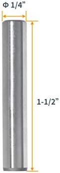 Контакти POWERTEC 71475 от закалена стомана 1/4 инча | термообработанные и точна форма за прецизно изравняване – 10 x