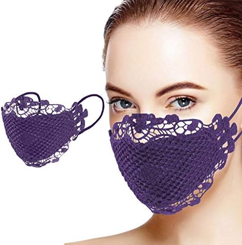 Прахозащитен Маска Лейси Защита За Лице Почистваща Регулируеми Телена Шапки За Носа Маска За Пълна Защита на Лицето,