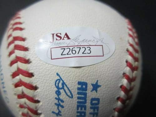 Мики Мэнтл Ню Йорк Янкис подписа ПЪЛНО ПИСМО OAL baseball JSA - Бейзболни топки с автографи