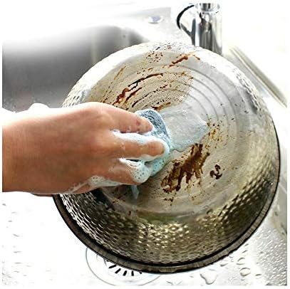 8 Сапунени Подложки От Стоманена Вълна Скрубер Гъба За Отстраняване на Ръжда Препарат За миене на съдове Кухненско Почистващо