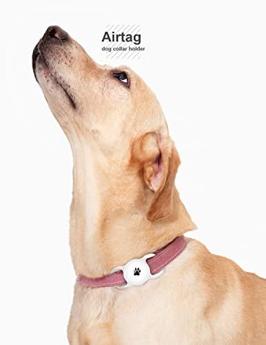 Титуляр яка за кучета yiliuoer Airtag Силиконов калъф за яка за кучета от 2 опаковки, Калъф за GPS проследяване за кучета