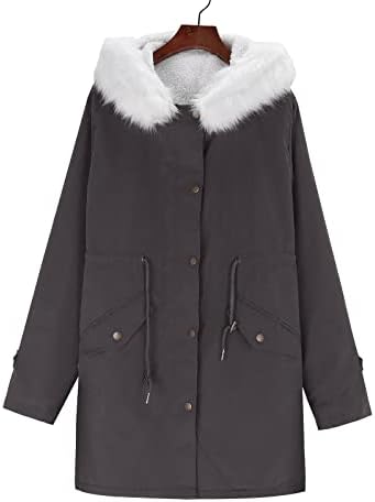 Дамско Зимно палто, Утолщенное Палта, Плюс Размера на Топло Модерен Зимни Hoody с качулка на Руното Лигавицата, Зимно