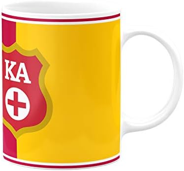 greeklife.store Керамични Кафеена чаша Kappa Alpha за поръчка на чай в 11 унции (поръчка Kappa Alpha - 2)