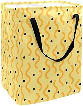 Кошница за дрехи Kapotofu с химикалка, Жълта Мемфисская Сгъваема Голяма Памучен Кошница за съхранение на дрехи, с една
