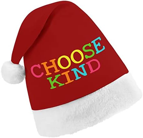 Изберете коледна шапка, мека плюшевую шапка на Дядо Коледа, забавна шапка за коледно новогодишната партита