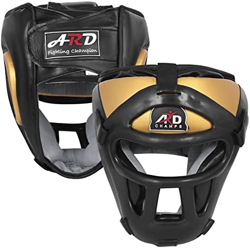 ARD Leather Art MMA Боксовия Протектор за Защита на Главата UFC Борцовский Каска Прическа