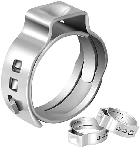 GUOFIS 100 Опаковки на Затягане на пръстените 1/2 Инча Pex-лесна работа, Обжимное Пръстен PEX от Неръждаема Стомана Премиум-клас