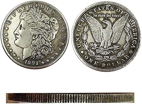 Американската Търговска Сребърна Монета Морган Сребърен Долар 1891 Чужд Орел Чуждестранна Антични Монети Кръгла Сребърна