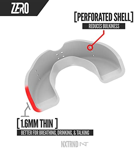 2 Опаковки Nxtrnd Zero Mouth Guard Sports – Тънки професионални устата охрана 1,6 мм за бокс, ММА, Спаррингов, рестлинга,