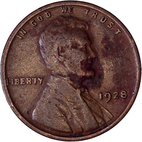 1928 Линкълн пшеничен цент 1C много тънък