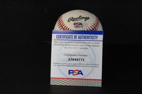 Спарки Андерсън Подписа Бейзболен Автограф Auto PSA/DNA AM48871 - Бейзболни топки с Автографи