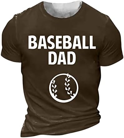 Мъжка тениска, Бейзболна Фланелка с писмото Принтом Татко, Ежедневна Риза в стил хип-Хоп С къс ръкав, Блузи С Къс ръкав