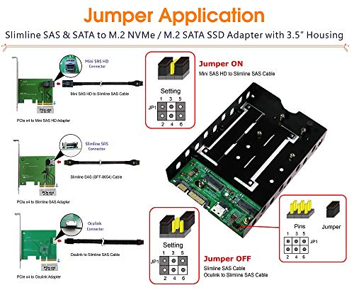 Кабели Micro SATA | 3,5-Инчови SAS и SATA Slimline за М. 2/М. 3 NVMe SSD Caddy