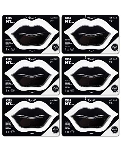 masque BAR Hallyu Lemon Lip Mask (6 опаковки) — Корейска козметика за грижа за кожата на устните — Овлажнява, спомага