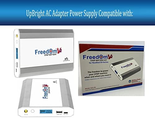 Ac/dc UpBright, съвместим с резервен източник на захранване Freedom V2 CPAP, BPS Решения SV2-A10, литиево-йонна батерия