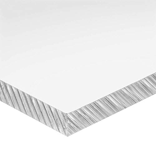 Прозрачен лист поликарбонат пластмасова дебелина 1/4 инча х 24 см в ширина х 36 инча на Дължина (10 единици)