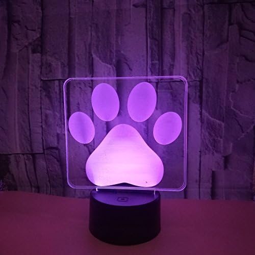 Чудесна Модел Играчки-нощни лампи с Отпечатък от Дланта си, 3D Оптична Илюзия, Лампа със сензорен контрол и дистанционно