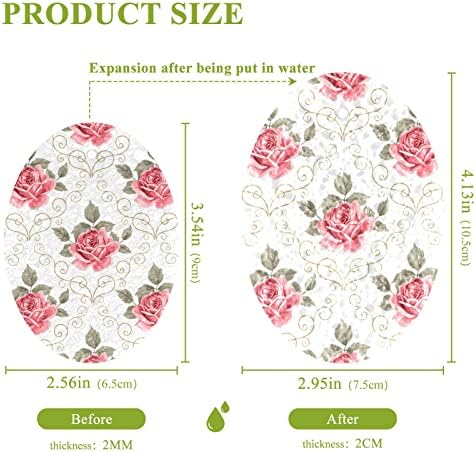 ALAZA Розова Роза с Цветя на форма, дизайн, Естествени гъби, Кухненски Целлюлозная Гъба за миене на съдове, Санитарен